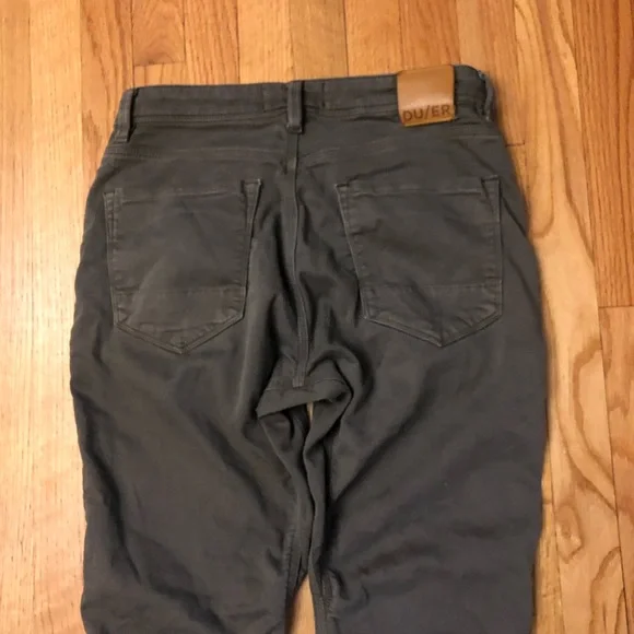 Men's Olive Green DU/ER Chino Pants 31 x32 - Picture 4 of 9